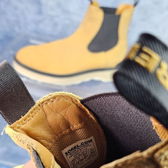 Sorel Hi-Line Chelsea Boot Geo Yellow Jet Size 9.5 - Picture 6 of 6